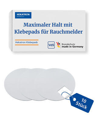 Hekatron Klebepads für Rauchmelder Genius Plus und Genius Plus X 10er-Pack