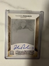 2017-18 Upper Deck The Cup Tucker Poolman Rookie Auto Printing Plate 1/1 WOW