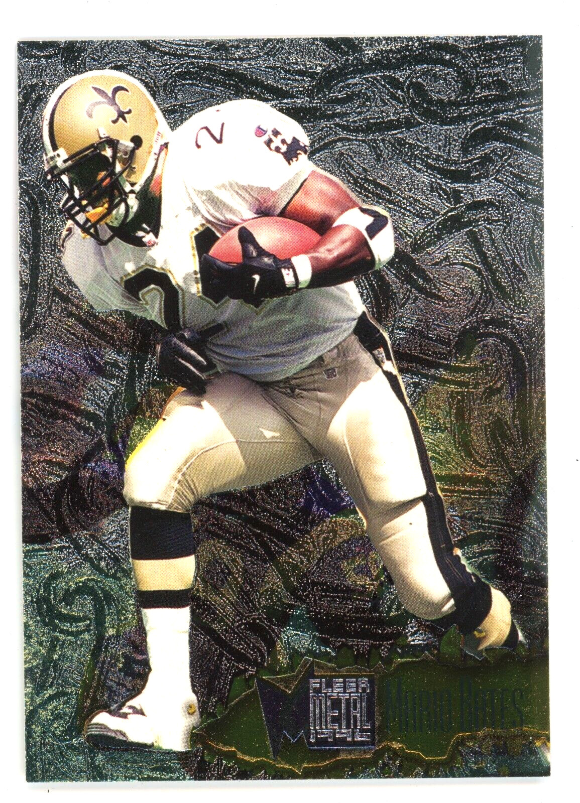 1996 Fleer Metal Mario Bates Card #76