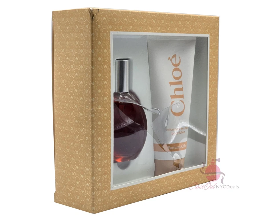 Chloe Perfume por Chloe Set de Regalo 2 Piezas -3.4oz EDT Spray + Loción Corporal 6.7oz *VINTAGE* Foto 2 de 4