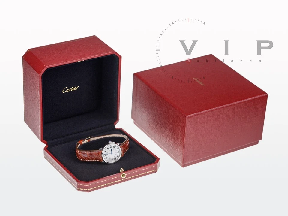 CARTIER RONDE SOLO MONTRE EDELSTAHL UHR DAMENUHR STEEL LADIES WATCH QUARTZ 3601 - Bild 3 von 4