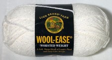 Lion Brand white yarn