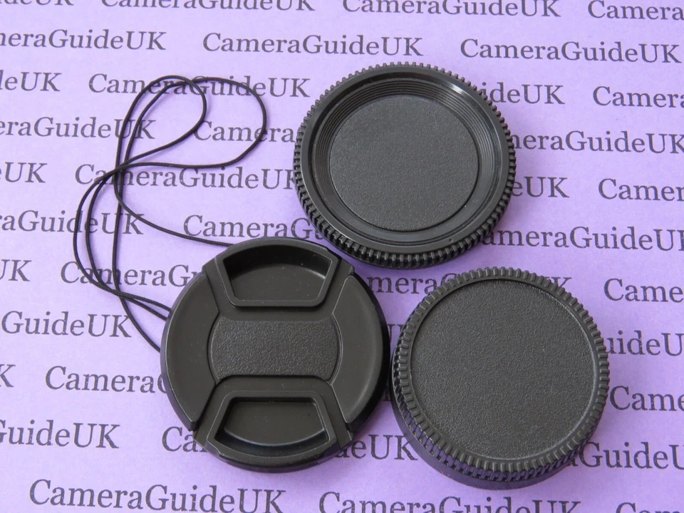 Camera body cap for Nikon F, Front & Rear Lens Cap for Nikon F (AI) 55mm lenses - Image 3 of 3