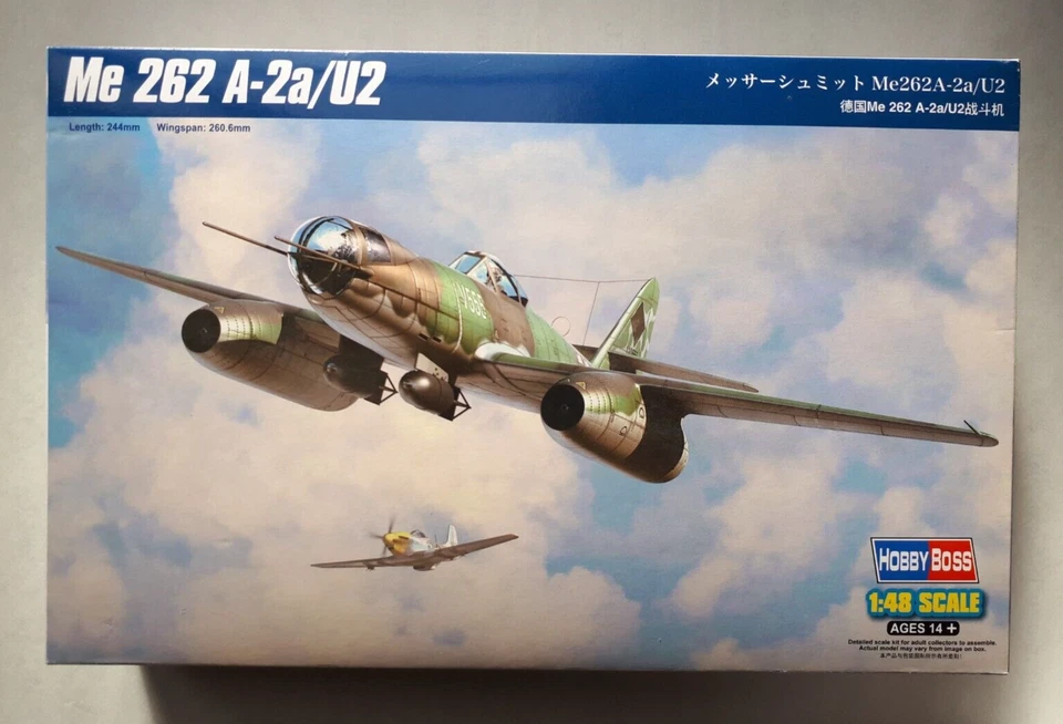 Me 262 A-2a U2 80377 Hobbyboss 1:48 COME NUOVO AIRES 4528 4540 EDUARD EX323 - Immagine 2 di 4
