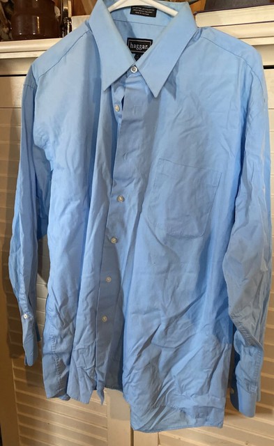 Haggar Men's LS Slim Fit Stretch Button 