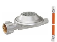Grill Gasregler 50 Mbar Inkl. 150 Cm Gasschlauch G1/4LH Auf G1/4 Gok Regler
