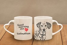 Dalmatiner - ein Becher mit einem Griff in der Form des Herzens, Subli Dog,DE