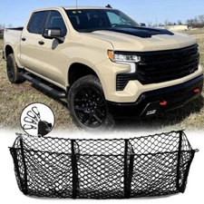 3 Pocket Envelope Style Mesh Cargo Net Black For Chevrolet Silverado 1500 2500 