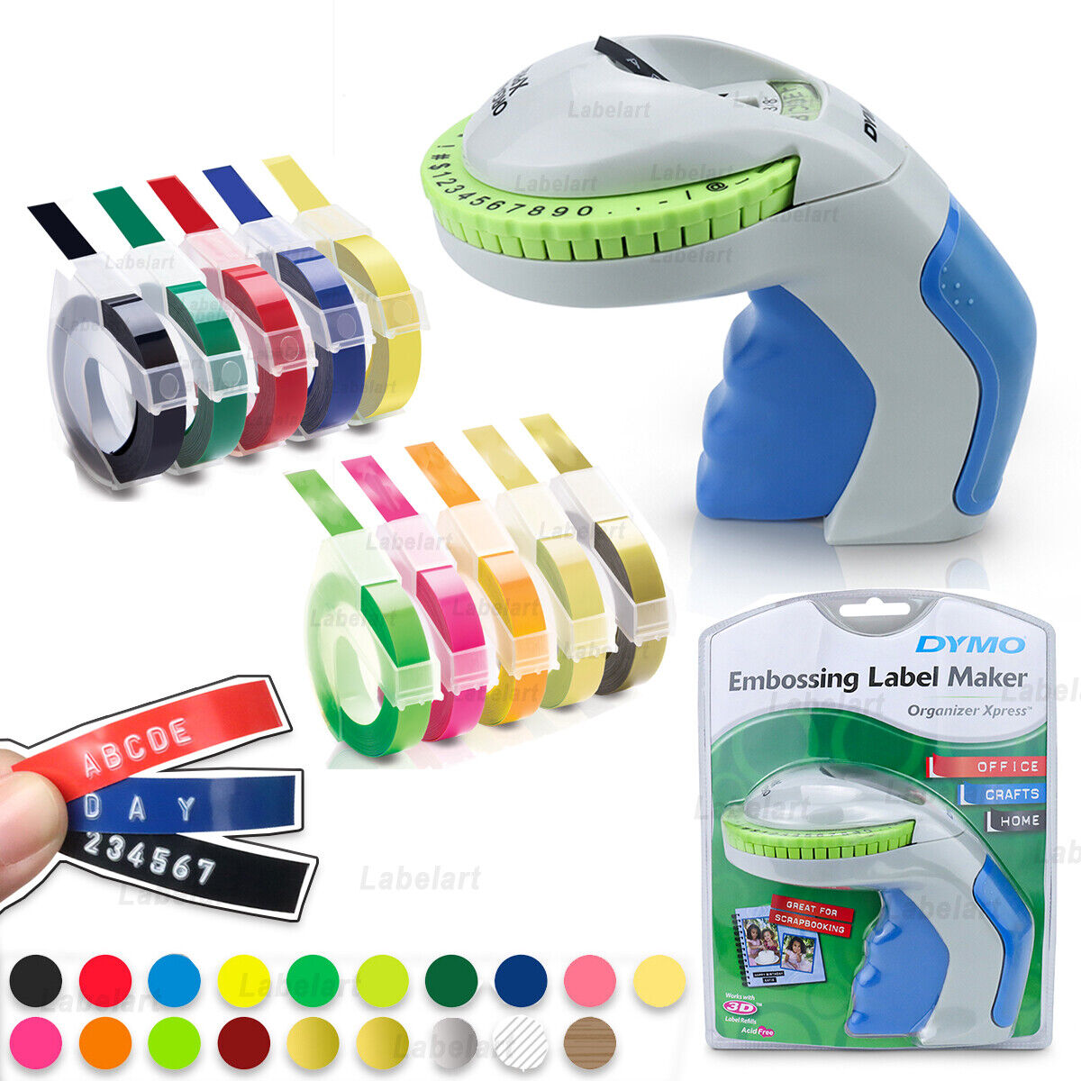 Original DYMO Omega Label Maker OR 3D Embossing Label Tape 9mm*3m | eBay