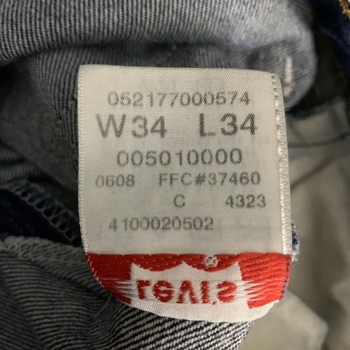 Vintage Levis 501 XX Jeans Men’s Size 34/34 Button Fly Straight Leg Red Tab - Picture 15 of 17