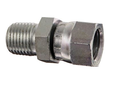 Eaton Aeroquip 2045-4-4S Steel Pipe Fitting 1//4 NPSM Female x 1//4 NPT Male Adapter