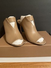 Via Spiga Mira Sandal New In Box 7.5 Open Toe Heel Color DESERT Vacay, Holiday