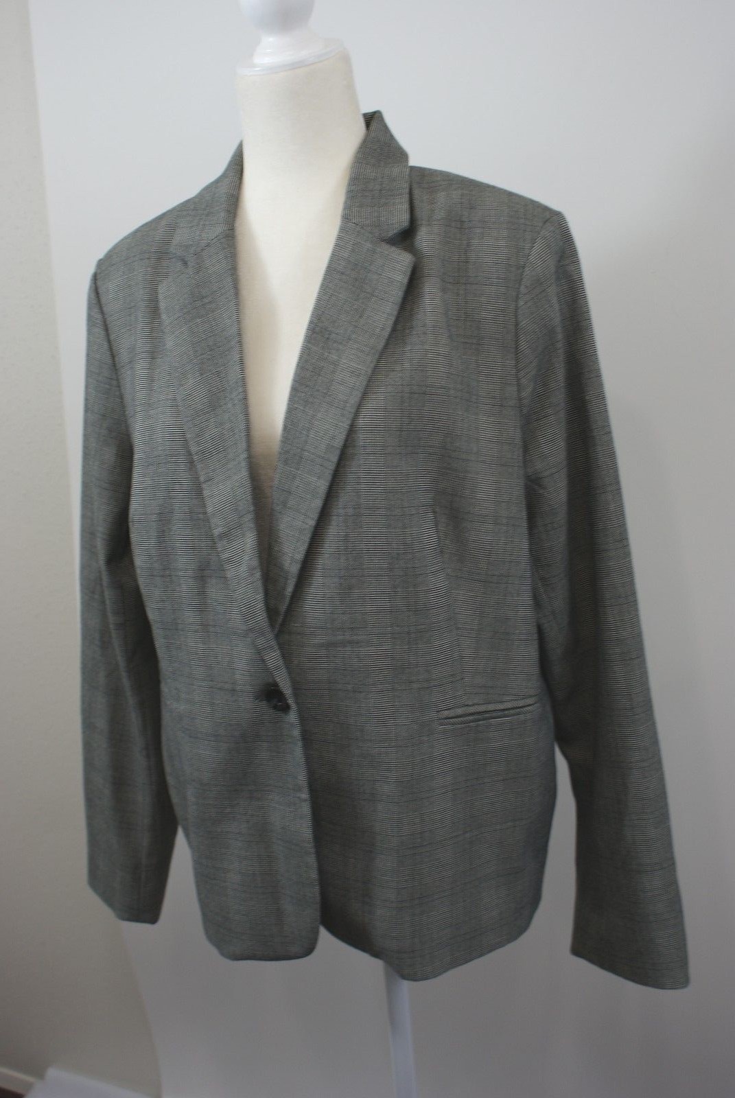 FILA Blazer Savile Row London Co donna XL grigio foderato con un bottone