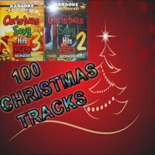 CHRISTMAS SONGS KARAOKE CHARTBUSTER CD G 5097 5098 BOX SET 100 HOLLIDAY TRACKS 
