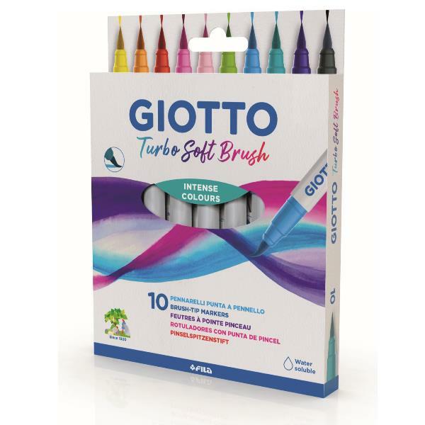 GIOTTO Turbo soft brush - 10 pennarelli con punta a pennello - Immagine 2