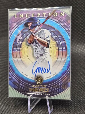 2022 Topps Bowman Inception Curtis Mead Auto 046/250 Tampa Bay Rays