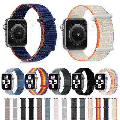 Für Apple Watch Serie 11 10 9 8 7 6 5 4 3 SE Ultra Neu Nylon Loop Sport Armband