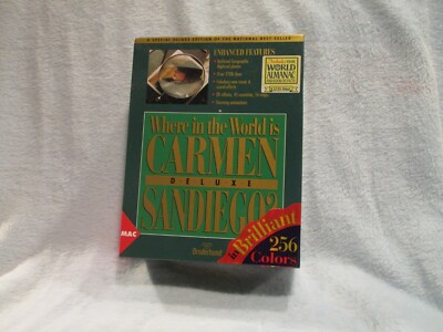 WHERE IN THE WORLD IS CARMEN SANDIEGO DELUXE +1Clk Macintosh Mac OSX Install