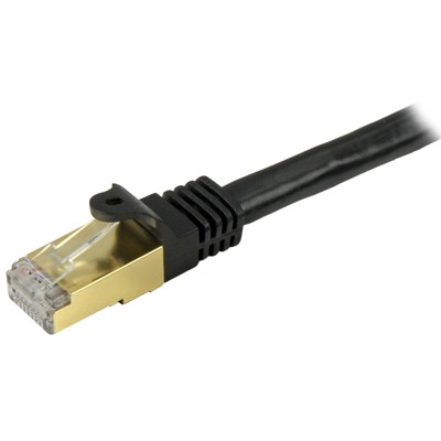 Startech.com 7 Ft Cat6a Patch Cable - Shielded [stp] - Black - 10gb Snagless Cat