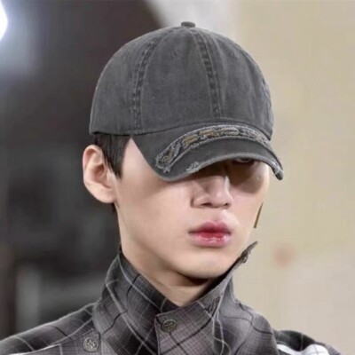 Logo Stone Washed Brushed Y Project Adjustable Baseball Cap Hat