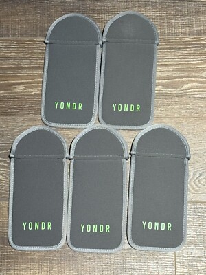 Lot Of 5 YONDR PHONE SECURITY POUCH GREY GREEN XL Not Magnetic Lock Rare VP 1001