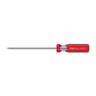 ANEX Four Line Screwdriver Precision Type Mag +0x75mm No.8200 1 pc JIS Japan