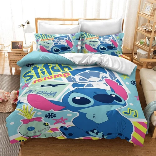 3D gedruckte Lilo und Stitch Bettwäsche Set Down Bettbezug 135X200 200X200 - Bild 13 von 16