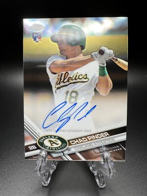 2017 Topps Chrome - Rookie Autographs Chad Pinder #RA-CP (AU, RC)
