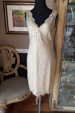 A428 BCBG LYNETTE GOLD METALLIC SZ 6 248 COCKTAIL DRESS GOWN