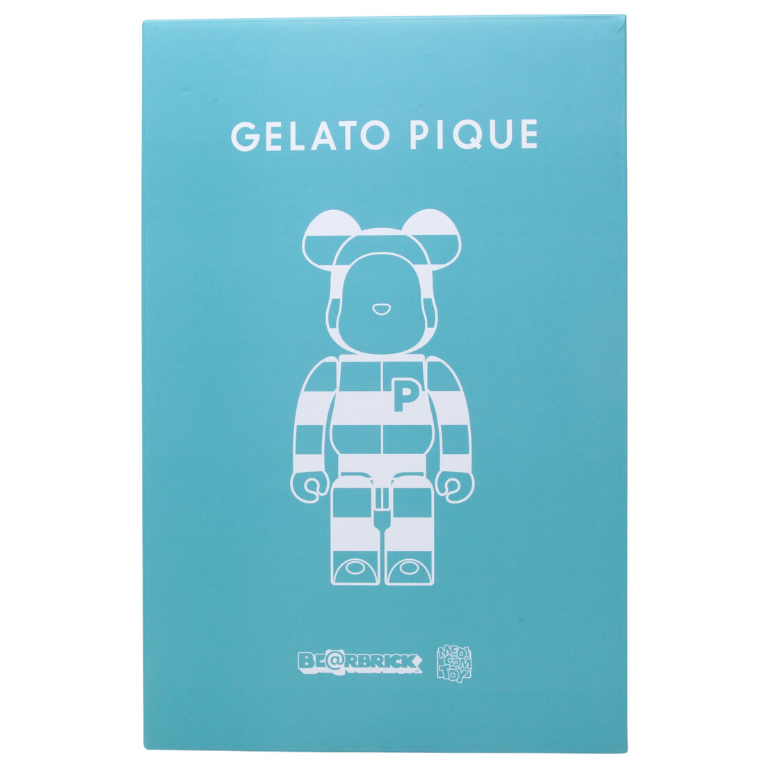 MEDICOM TOY - GELATO PIQUE × BE@RBRICK 400％ MINT Medicom Gelato Pique Mint White 400% Bearbrick Figure blue