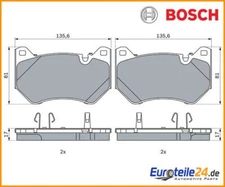Brake pad set, disc brake Bosch 0986424965 for Audi Q5