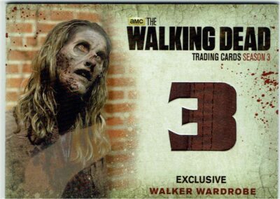 Walking Dead Season 3 Wardrobe Card M29-WG Walgreens Exclusive Walker STITCHING