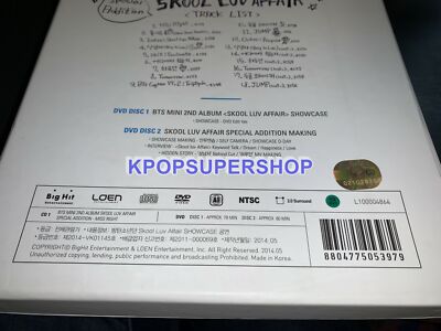 BTS 2nd Album Skool Luv Affair Special Edition CD Great Original