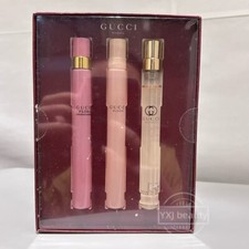 Gucci EDP Perfume Travel Spray Trio Set 3x 10ml/0.33oz Authentic New Sealed