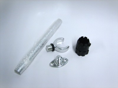 Rupp NEW PAK-0004 Threaded Antenna Support Flat Mount - 1.5'' ID Collar 12'' Pipe
