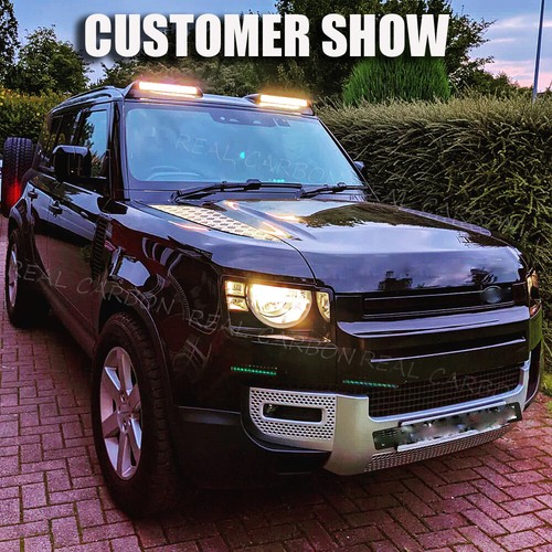 DRY CARBON Front Roof Spoiler Wing For Land Rover Defender L663 90 110 2020-2023 - Picture 3 of 14