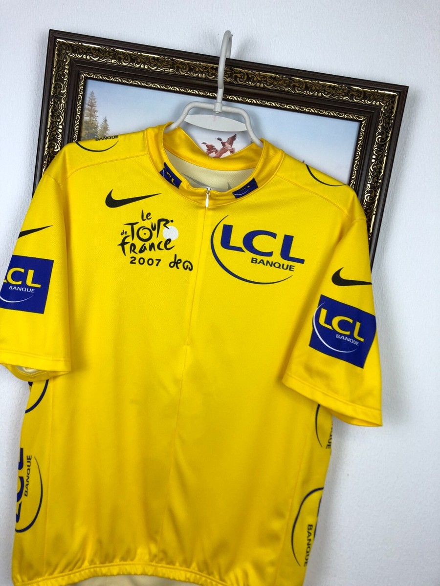 Vintage Nike LCL Banque Cycling Shirt Le Tour de France 2007