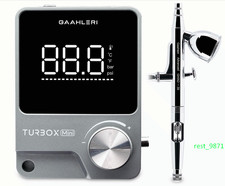 Airbrush Kit with 0.35mm Dual-Action Airbrush, Compressor  18-Gear Control