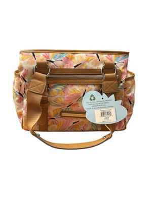 Lily Bloom Landon Satchel Stain Glass Butterfly  Women  Handbag Eco Friendly NWT