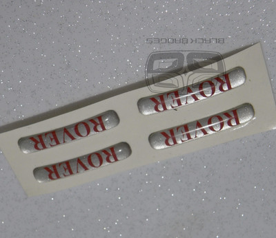 GENUINE REVOLUTION ALLOY WHEEL CURVED RIM EDGE LIP BADGES STICKER 34mm