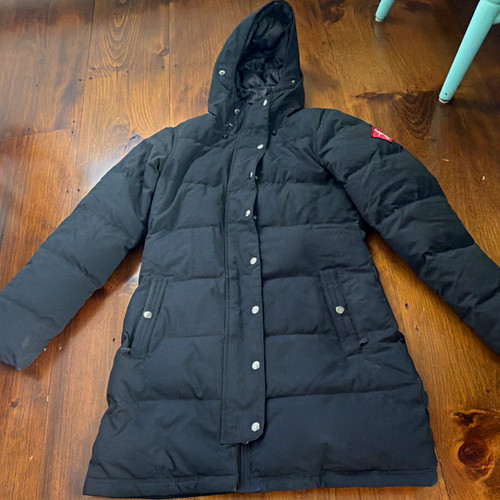 Eastern Mountain Sports Women’s Black Hooded Down-Insulated Puffer Jacket S