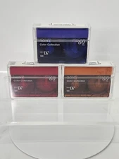 Sony Mini DV Color Collection Blank Cassette Tape Lot Of 3 LP90 60min NEW SEALED