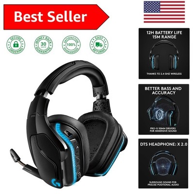 Advanced G935 Wireless Gaming Headset with Customizable LIGHTSYNC RGB Lighting