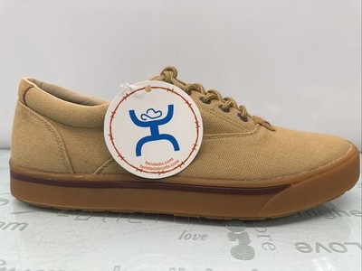 Twisted X MHYC002 Hooey  Canvas  Sneakers Camel Color Men s Size 10 D, Preowned.