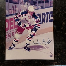Wayne Gretzky Signed Photo New York Rangers Original Hockey Autograph