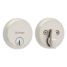 Kwikset Hometown Satin Nickel Low Profile Deadbolt w/ SmartKey Security