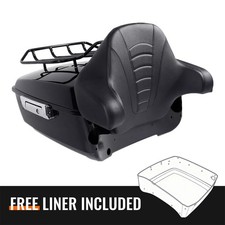King Trunk Rack Backrest Pad Fit For Harley Touring Electra Road Glide 2014-up