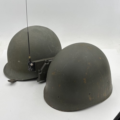 VIETNAM ERA AN/PRR-9 RECEIVER ANTENNA M1 Helmet Liner Combo Untested RARE
