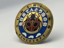 Rare All Japan Ladybug Association Since 1977 Subaru 360 Badge Batch Car Grille