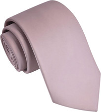 3.15"  8cm  Mens Solid Satin Tie Pure Color Necktie  Gift Box